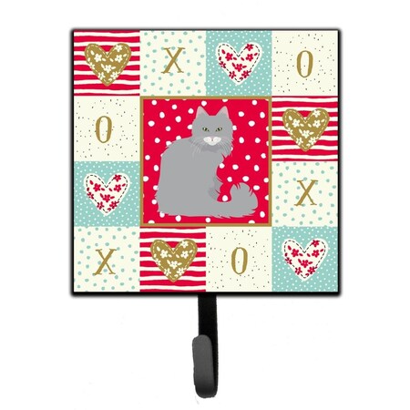 Carolines Treasures 4.25 x 1 x 7 in. Norwegian Forest Cat Love Leash or Key Holder CK5772SH4
